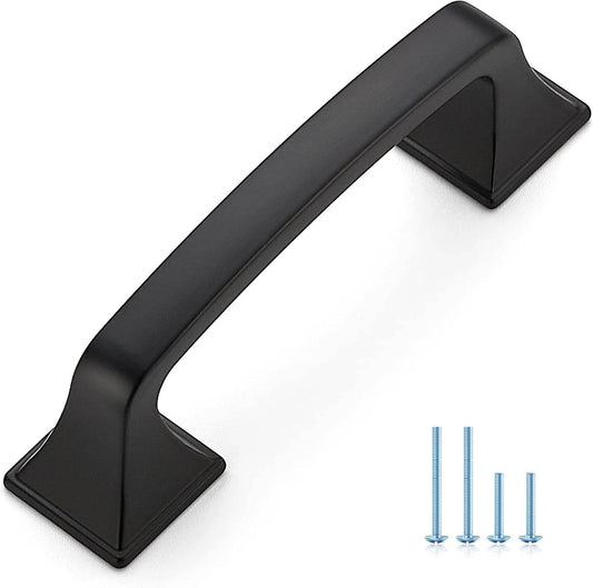 Ravinte 3 Inch Square Matte Black Cabinet Handles and Pulls