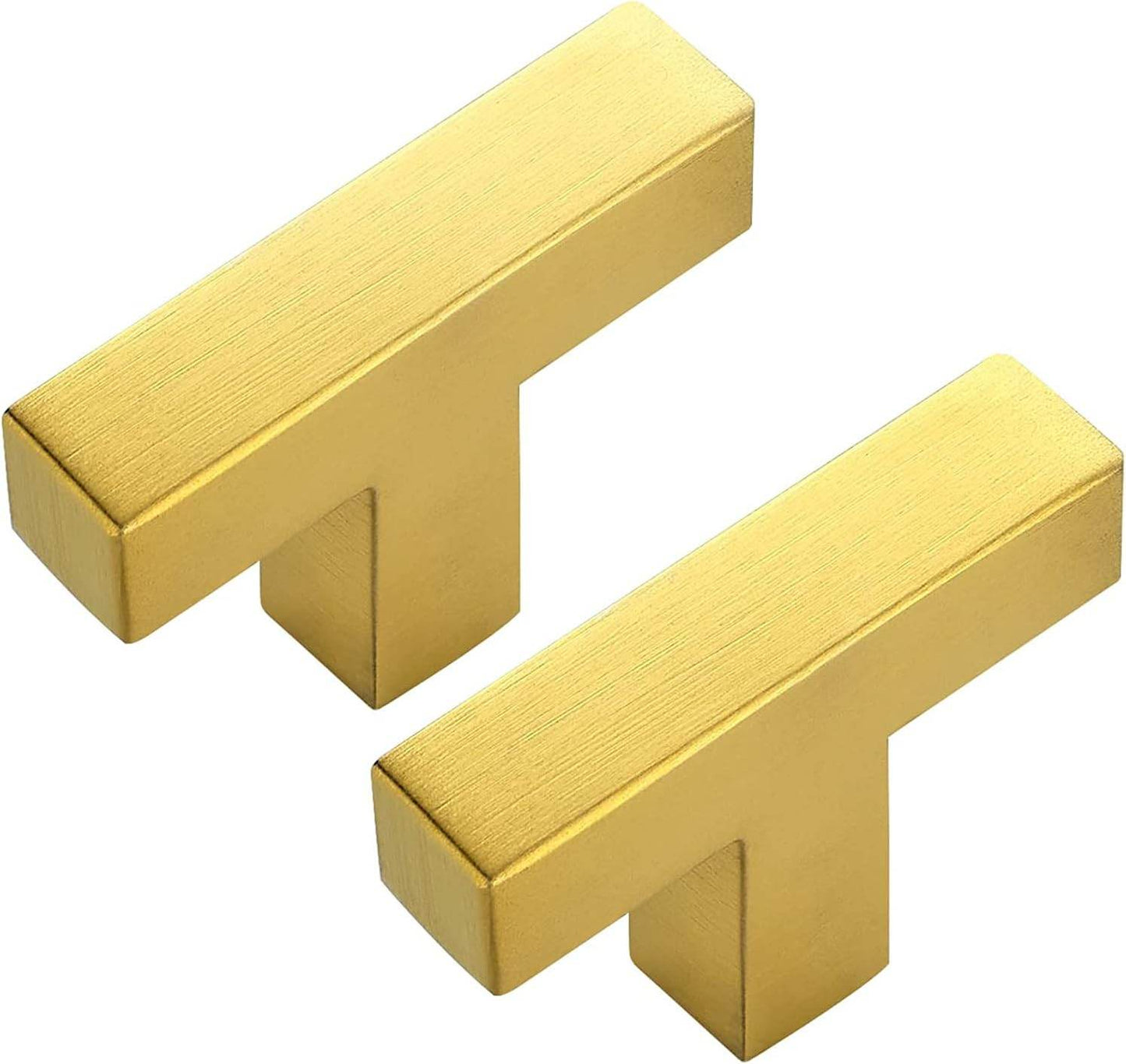Ravinte Gold Square Bar 2 Inch Cabinet Knobs Square Cabinet Pulls Hardware