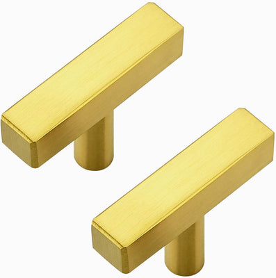 RAVINTE Gold T Bar Cabinet Knobs Kitchen Pulls for Drawer Dresser Hardware