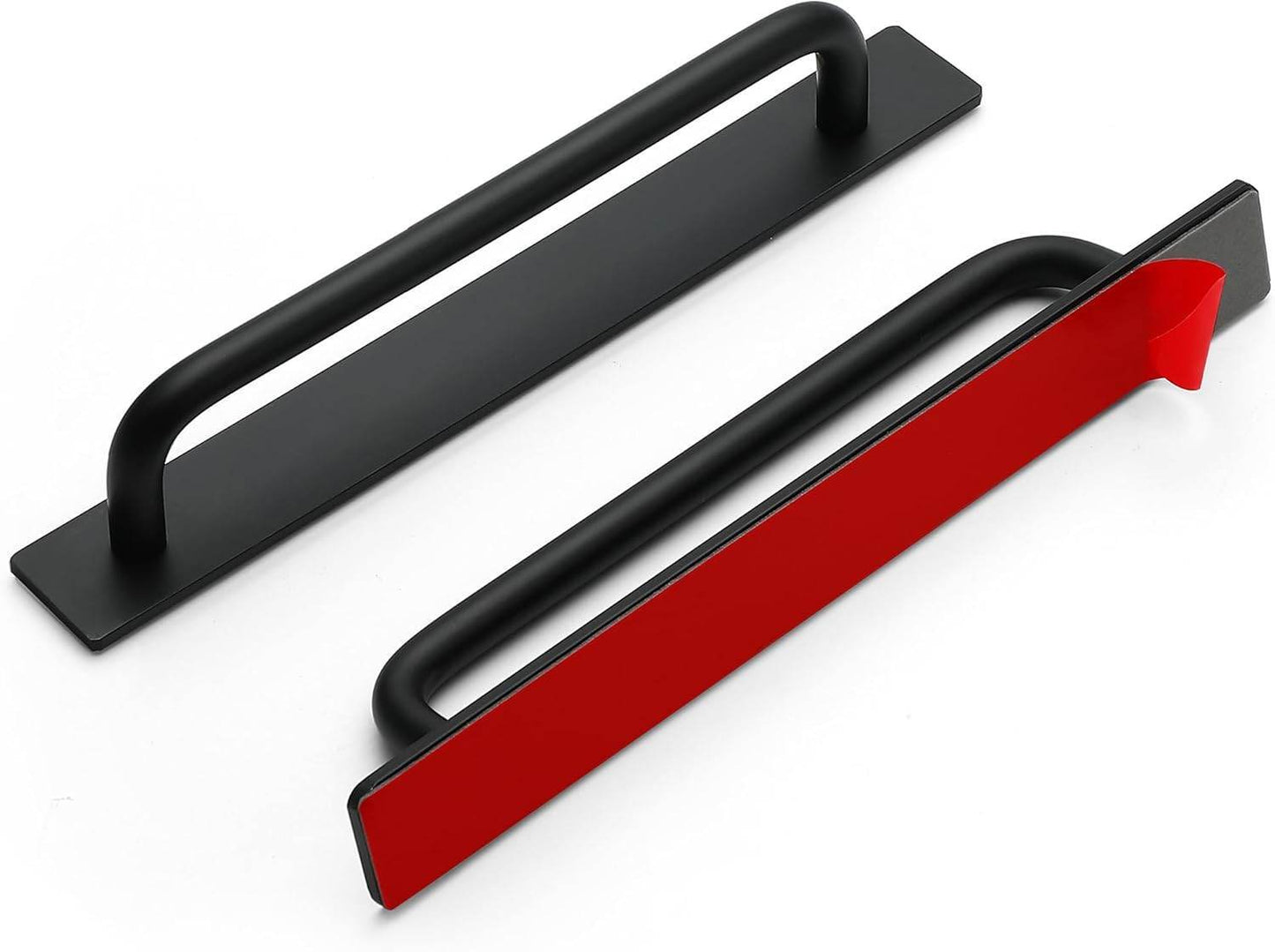 Ravinte Silver Drawer Pulls with Backplate Stick on Cabinet Handles