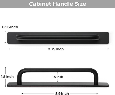 Ravinte Gold Drawer Pulls with Backplate Stick on Cabinet Handles