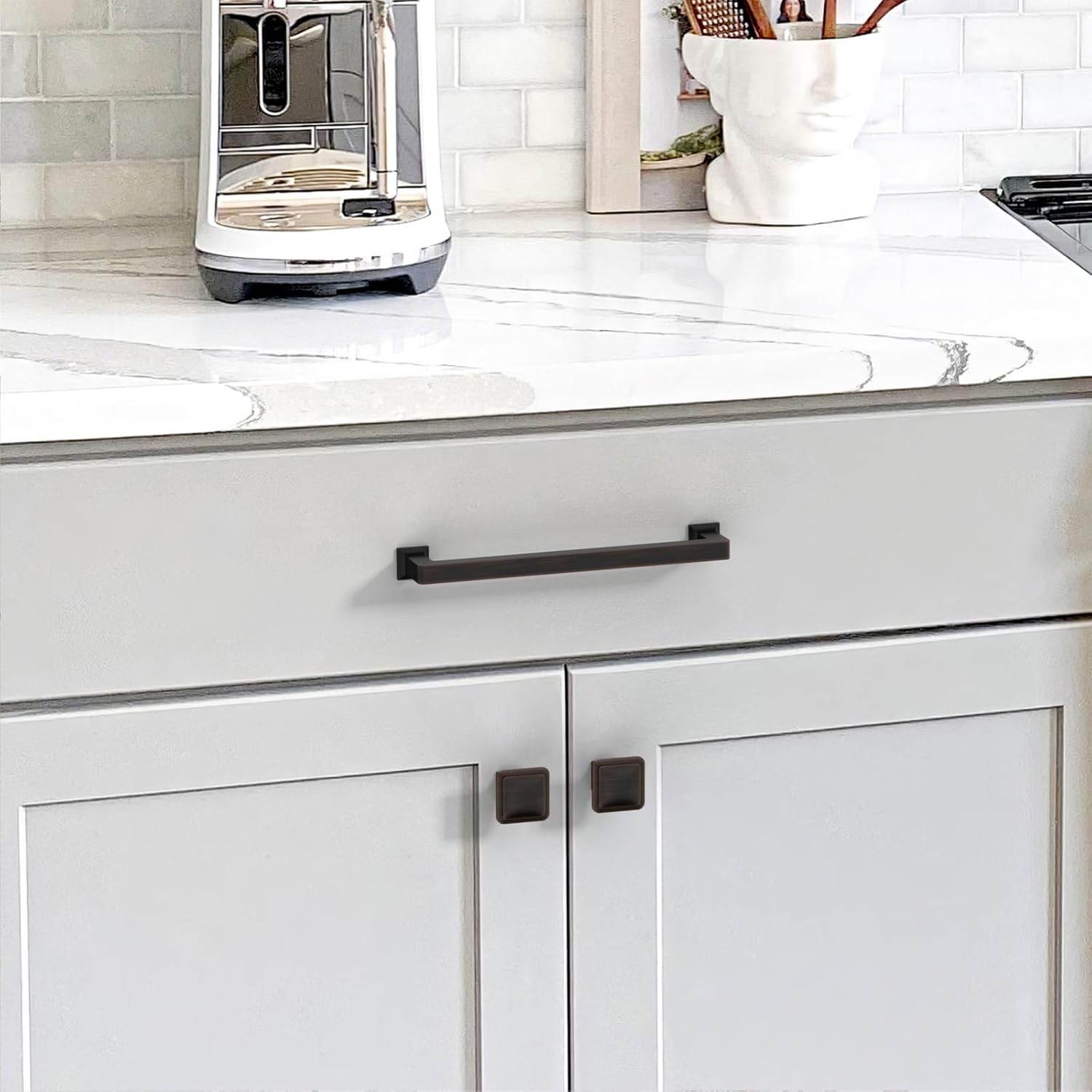Ravinte Brushed Nickel Cabinet Knobs Kitchen Cabinet Drawer Hardware