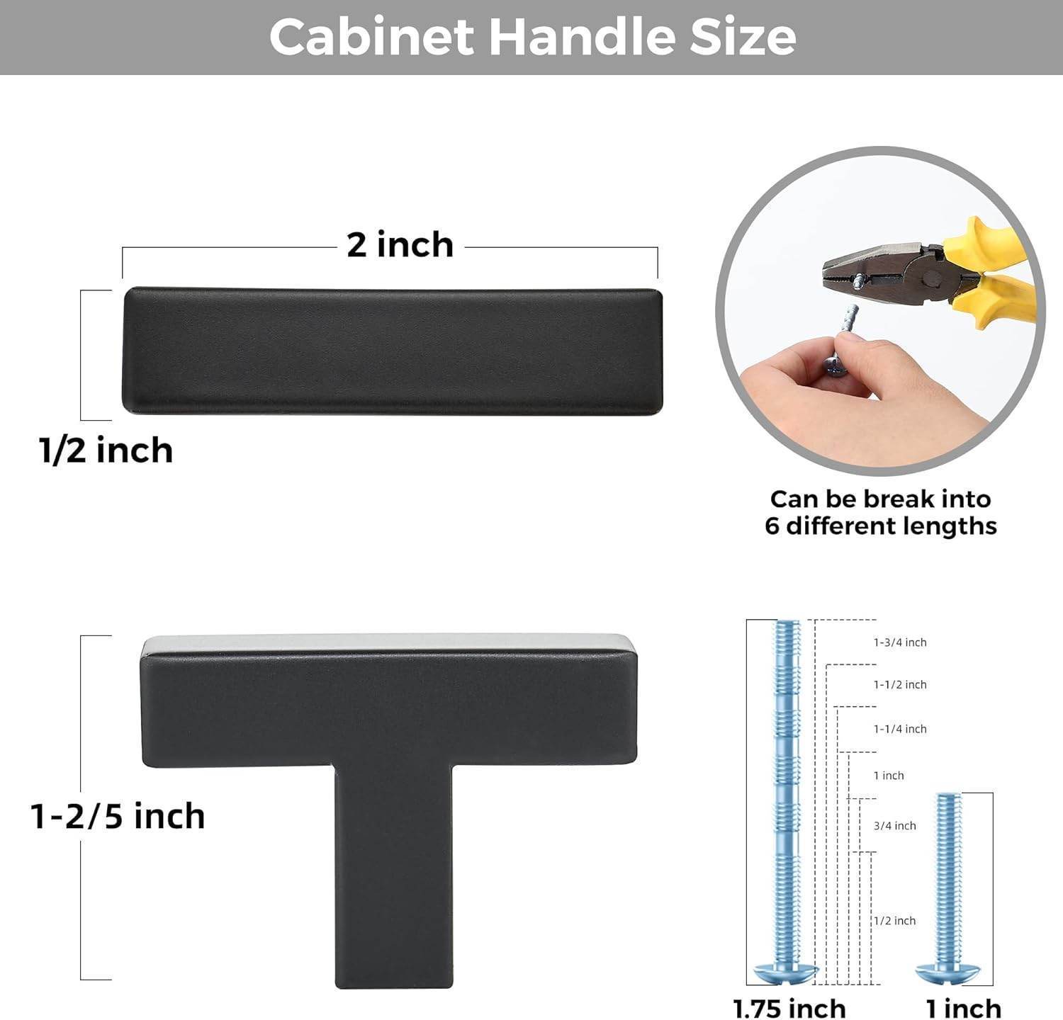 RAVINTE Gold T Bar Cabinet Knobs Kitchen Pulls for Drawer Dresser Hardware