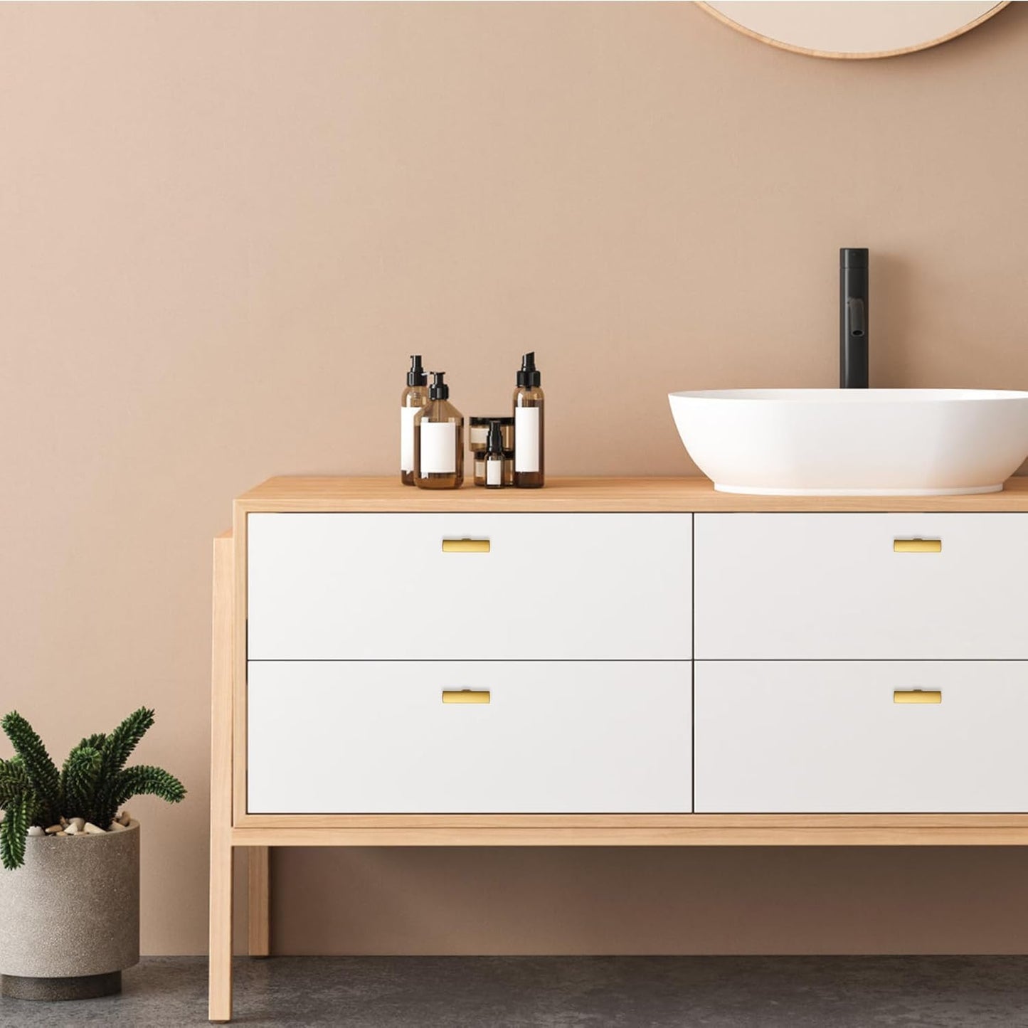 RAVINTE Gold T Bar Cabinet Knobs Kitchen Pulls for Drawer Dresser Hardware