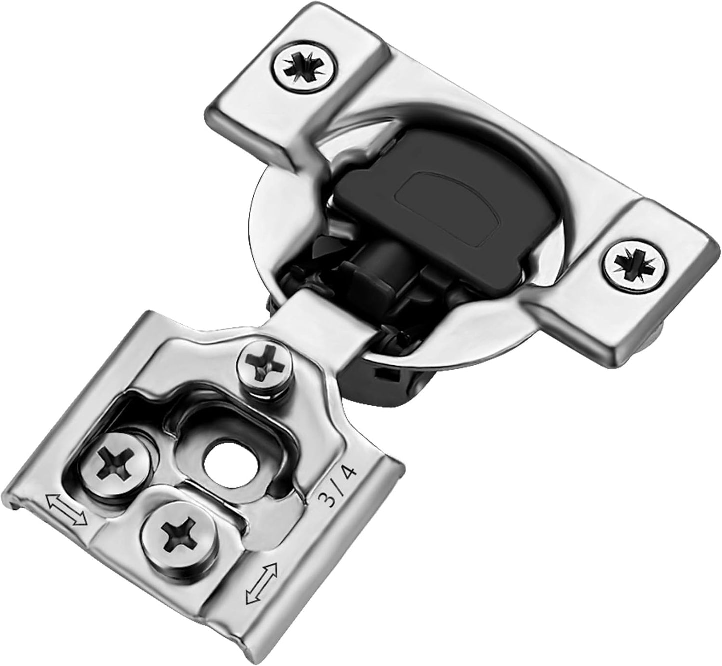 Ravinte Satin Nickel Cabinet Hinges for Kitchen Hinges Hidden Hinges Stainless Steel Concealed Hinge Self Closing