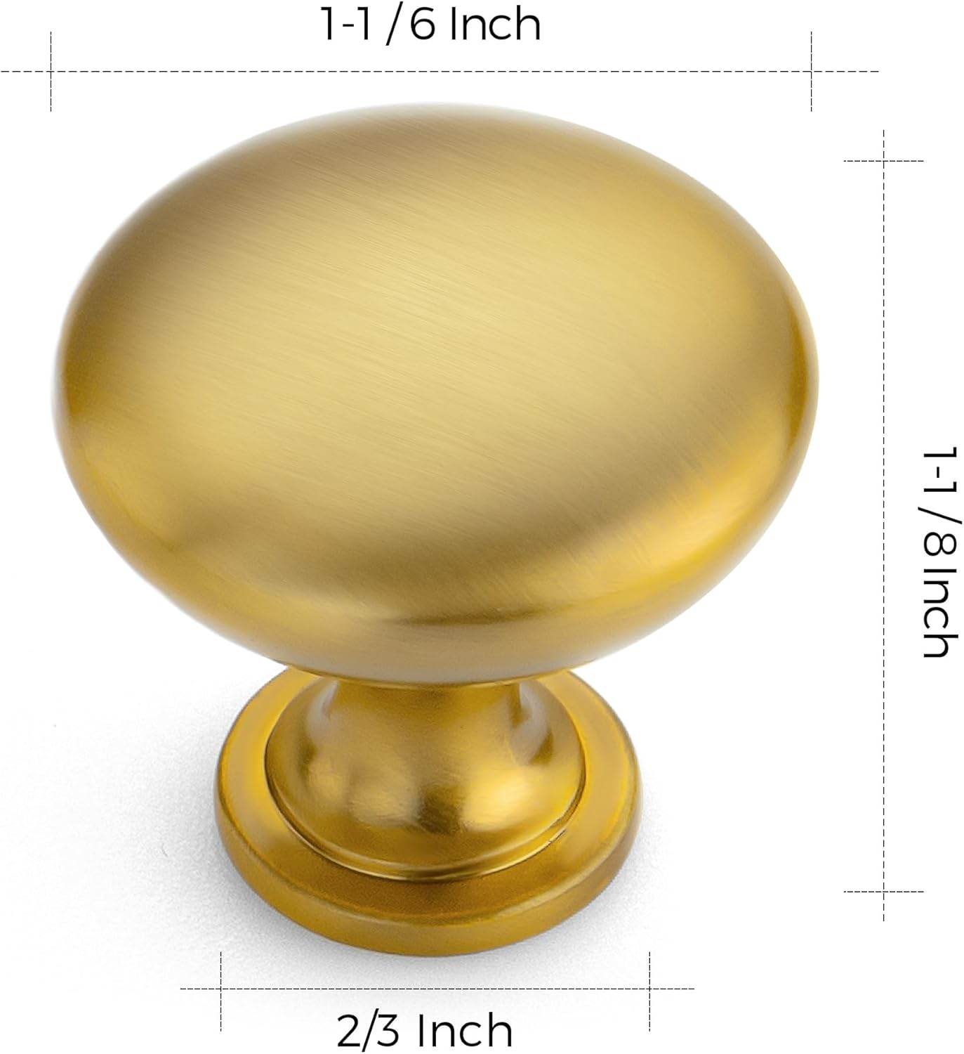 Ravinte Round Zinc Cabinet Knobs for Kitchen Bathroom Closet Dresser Cabinets