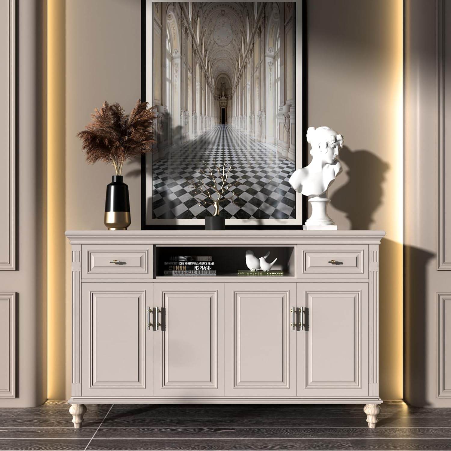 RAVINTE Cabinet Knobs Cabinet Kitchen Handles with Backplate Hardware Single Hole Pulls T Bar Pulls