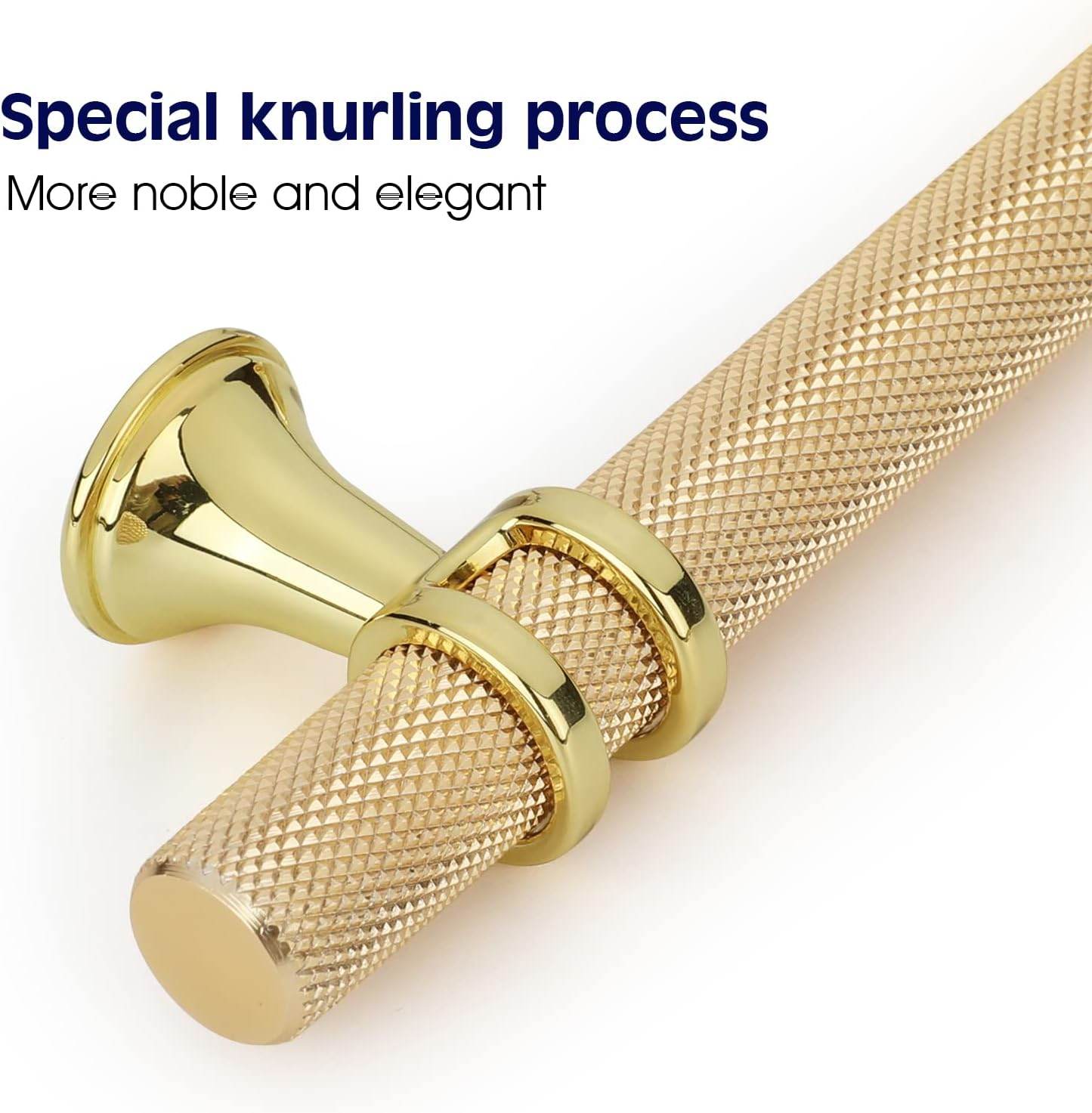 RAVINTE Cabinet Knobs Cabinet Kitchen Handles with Backplate Hardware Single Hole Pulls T Bar Pulls