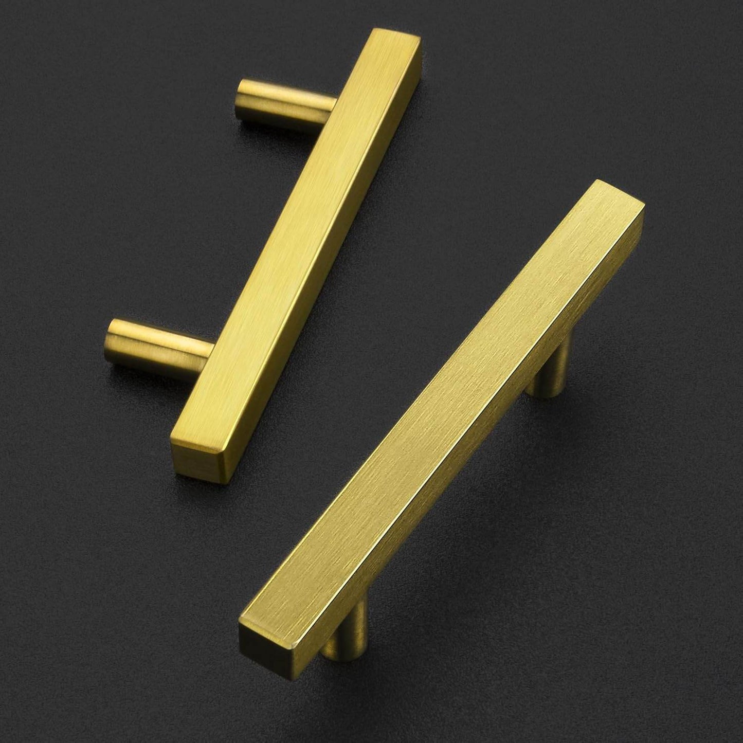 Ravinte 3-3/4 Inch Square Cabinet Pulls Stainless Steel Kitchen Drawer Pulls