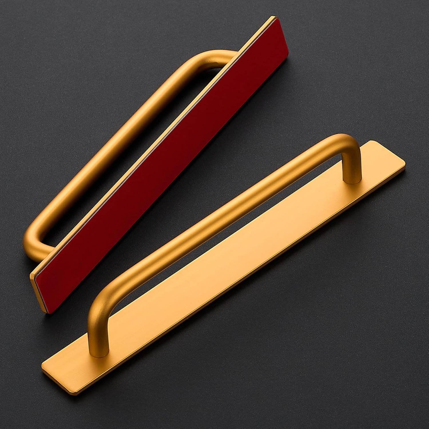 Ravinte Drawer Pulls with Backplate Stick on Cabinet Handles