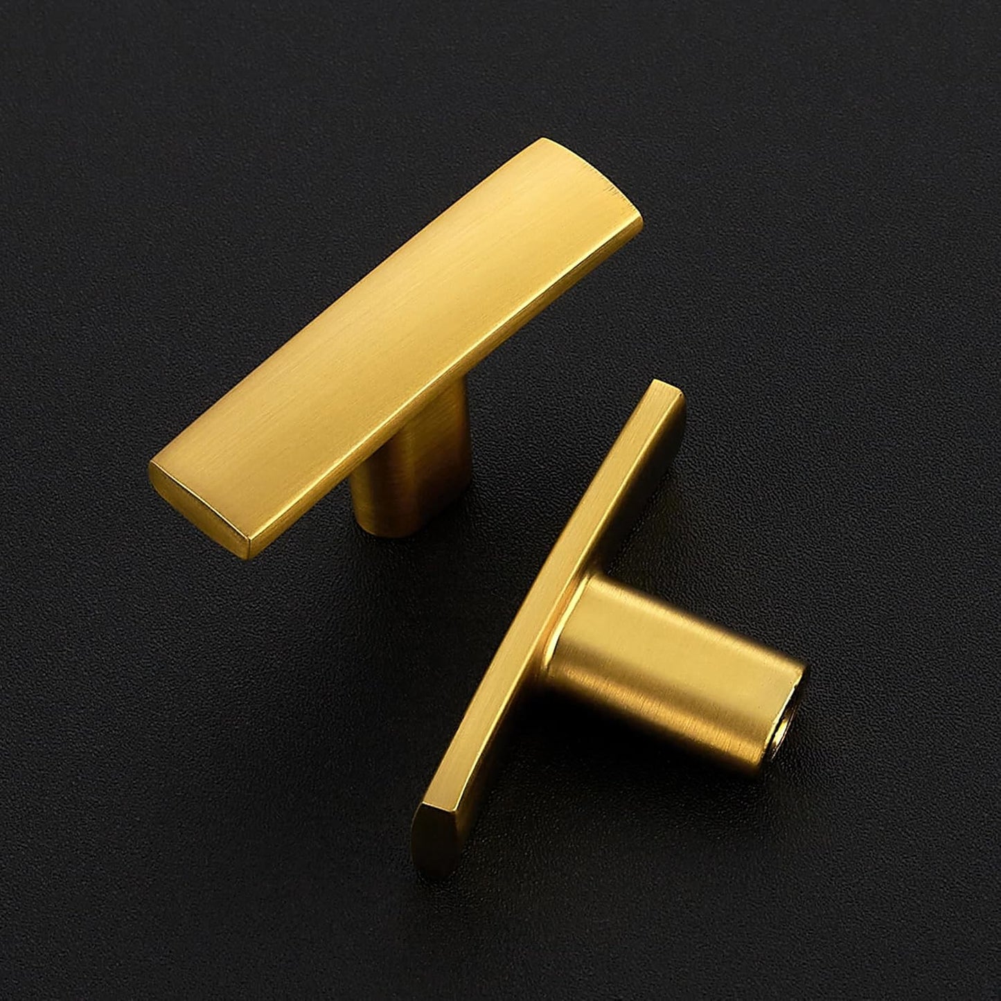 RAVINTE Gold T Bar Cabinet Knobs Kitchen Pulls for Drawer Dresser Hardware