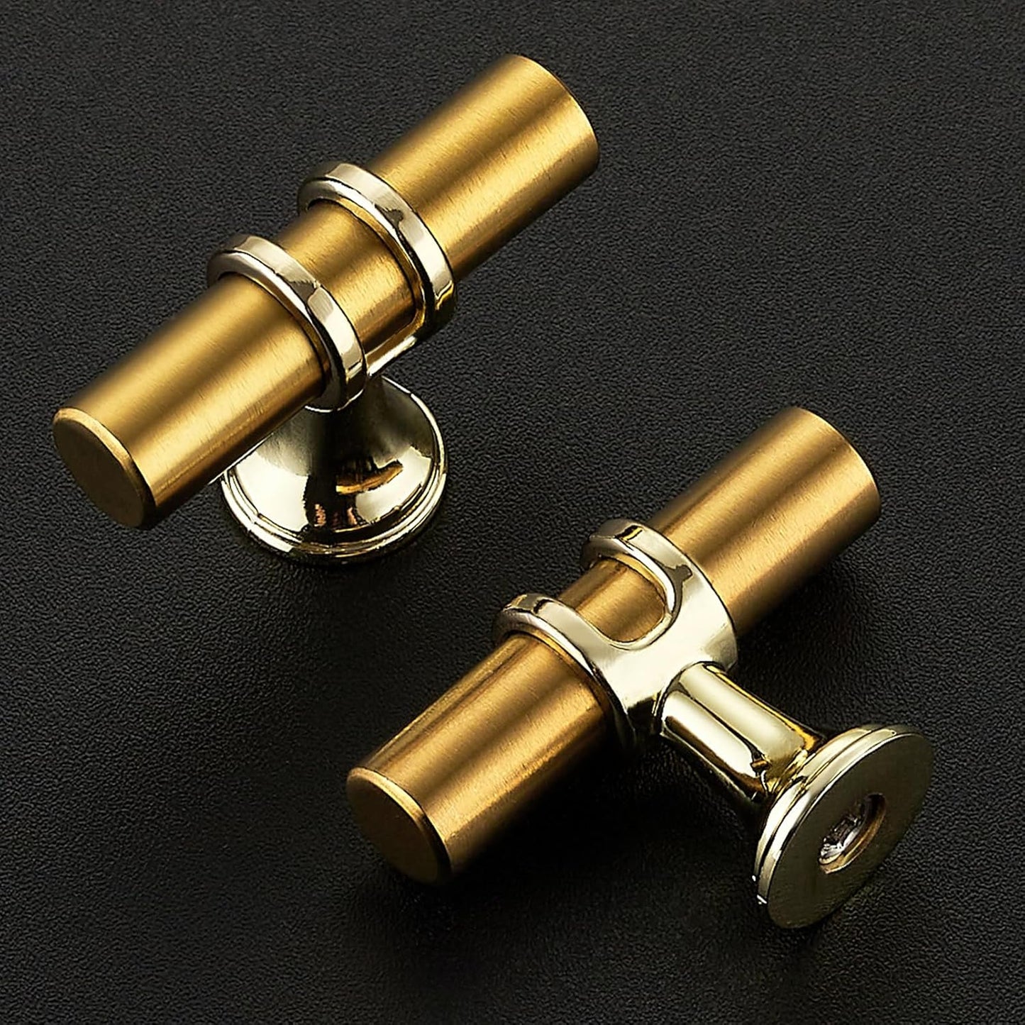 RAVINTE Gold T Bar Cabinet Knobs Kitchen Pulls for Drawer Dresser Hardware