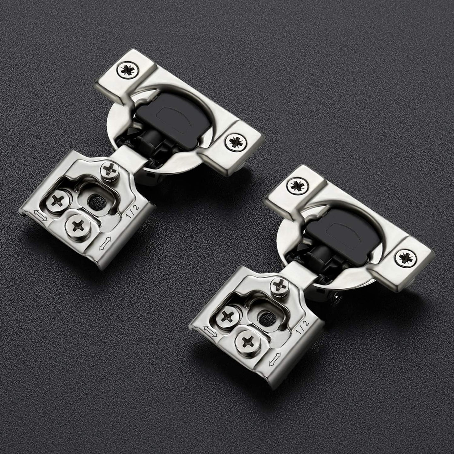 Ravinte Satin Nickel Cabinet Hinges for Kitchen Hinges Hidden Hinges Stainless Steel Concealed Hinge Self Closing