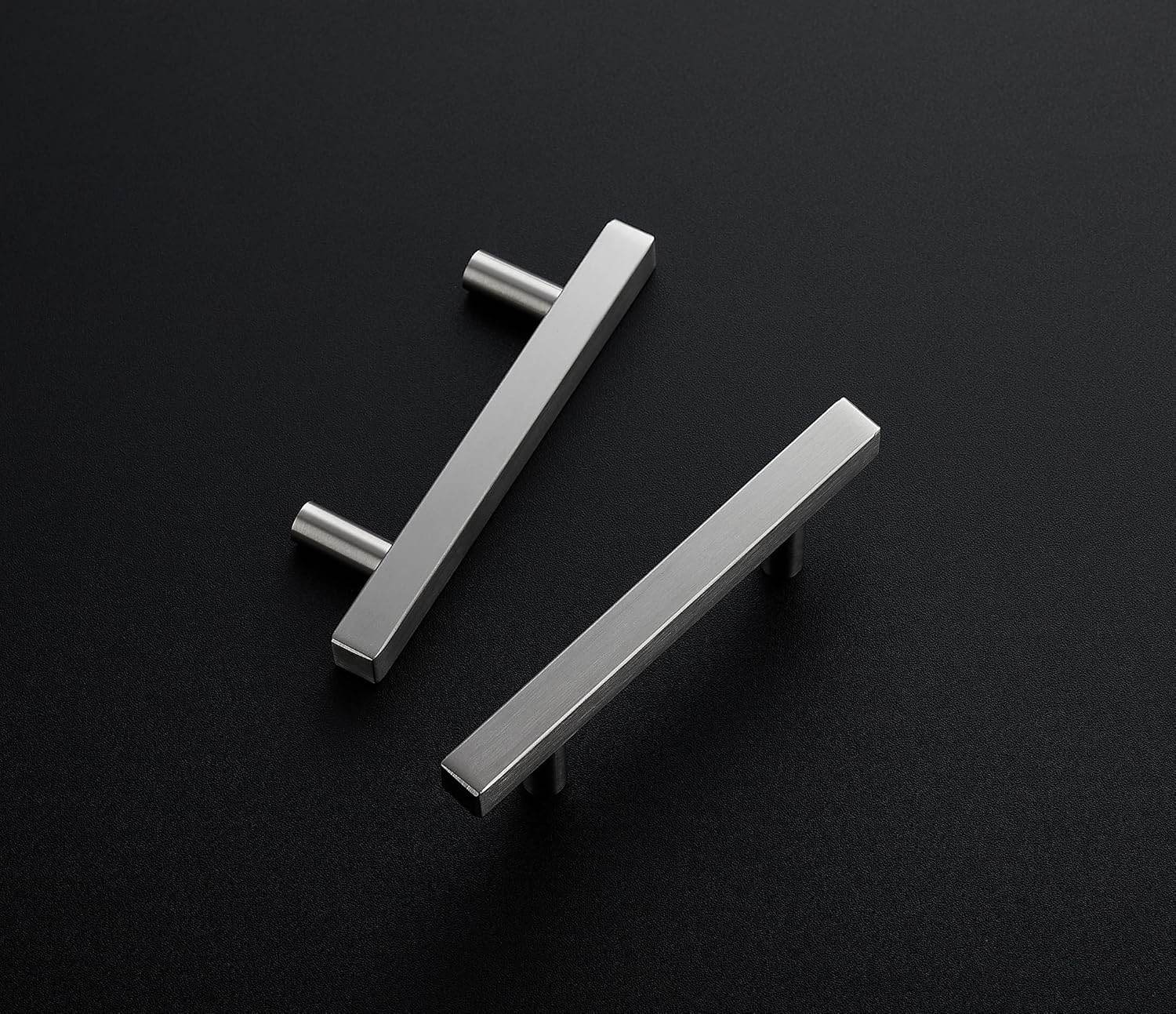 Ravinte 3-3/4 Inch Square Cabinet Pulls Stainless Steel Kitchen Drawer Pulls