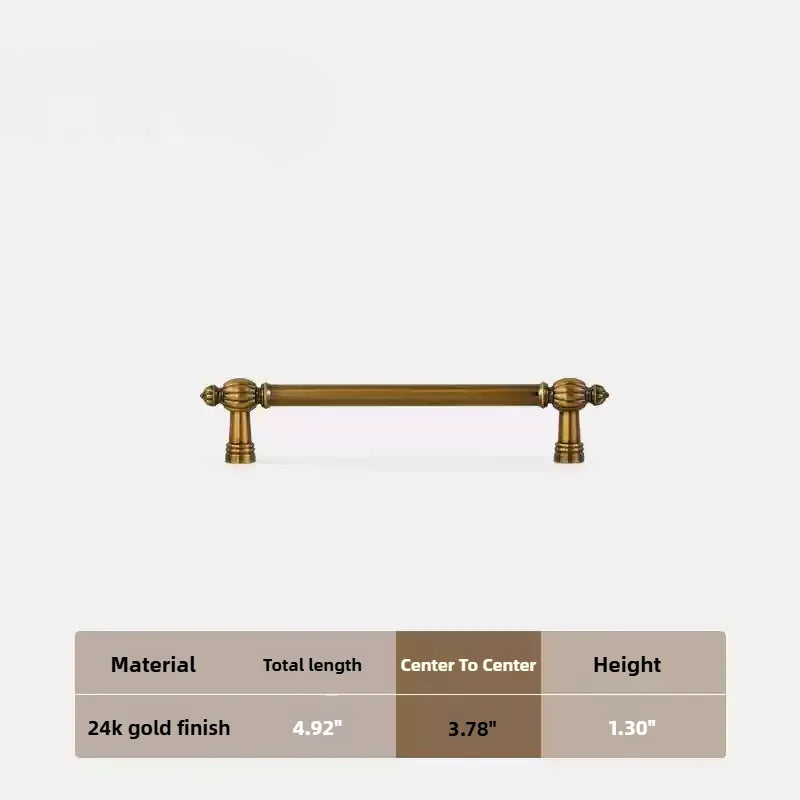 Ravinte Luxury Cabinet T-bar Handles 24k Gold Finish