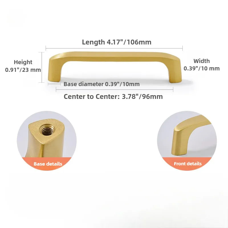 Ravinte Brass Cabinet Drawer Handles Knob | Modern Luxury Style