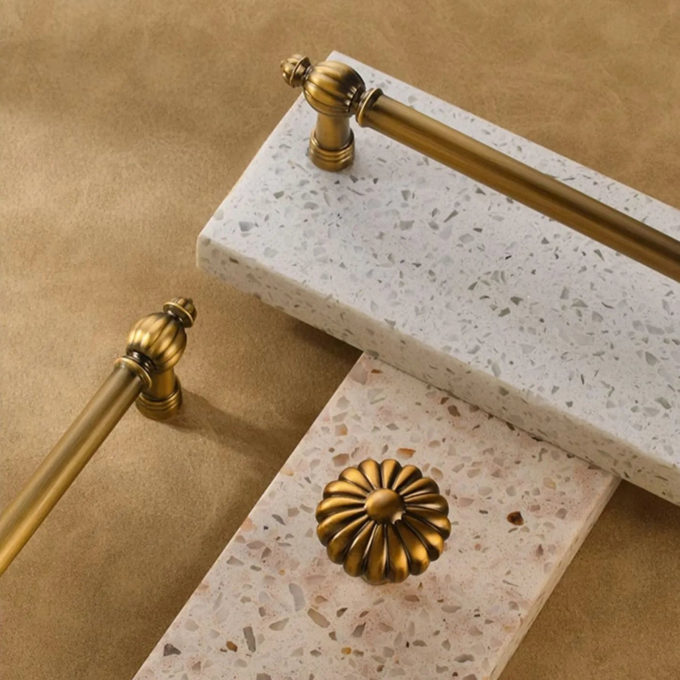 Ravinte Luxury Cabinet T-bar Handles 24k Gold Finish