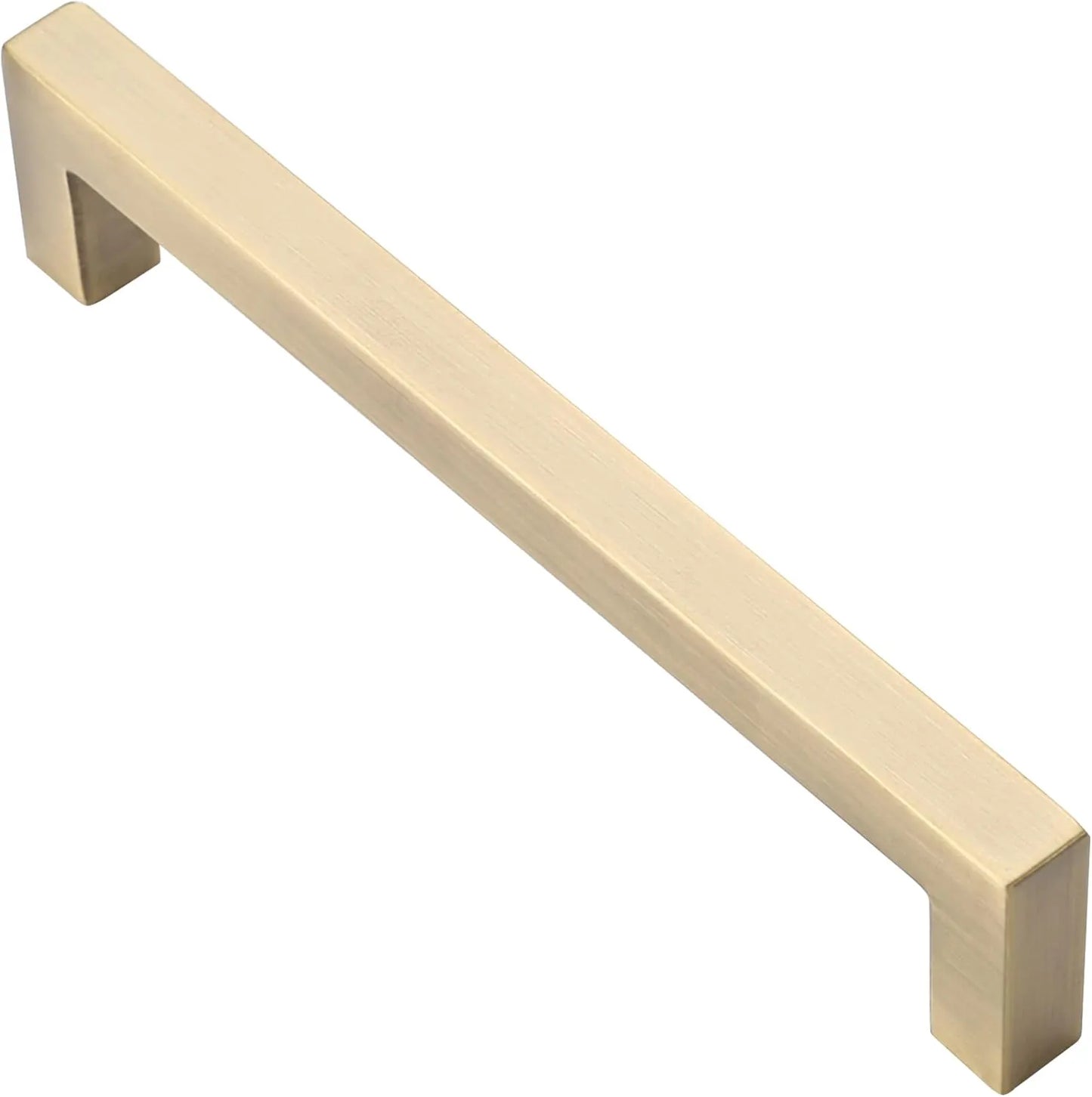 Ravinte 10 Pack Brushed Brass Cabinet Pulls Handles Square Kitchen Hardware for Drawer Dresser