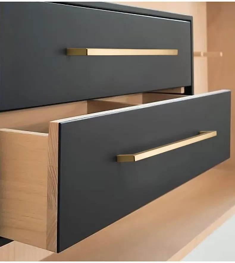 Ravinte Brass Square Cabinet Bar Pulls Handles