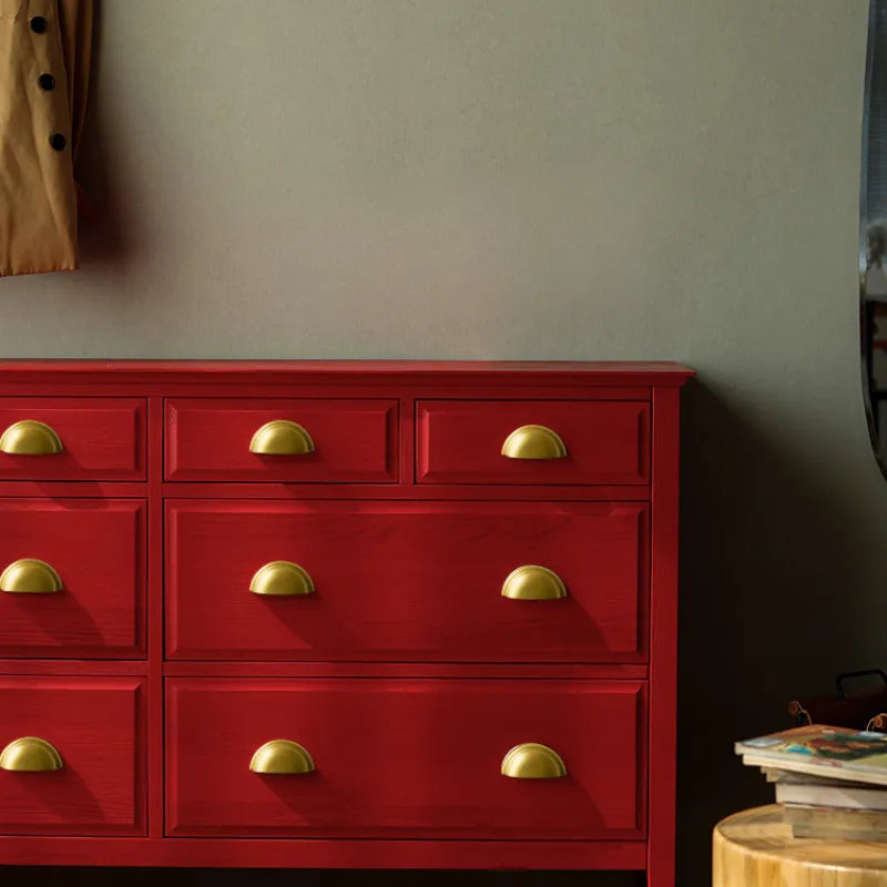 Ravinte Mission Brass Cup Drawer Cabinet Pulls