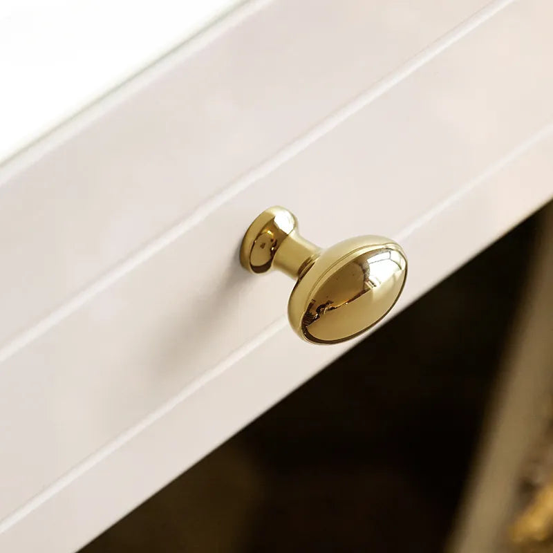 Ravinte Luxury Solid Brass Oval Wardrobe Drawer Cabinet Knobs