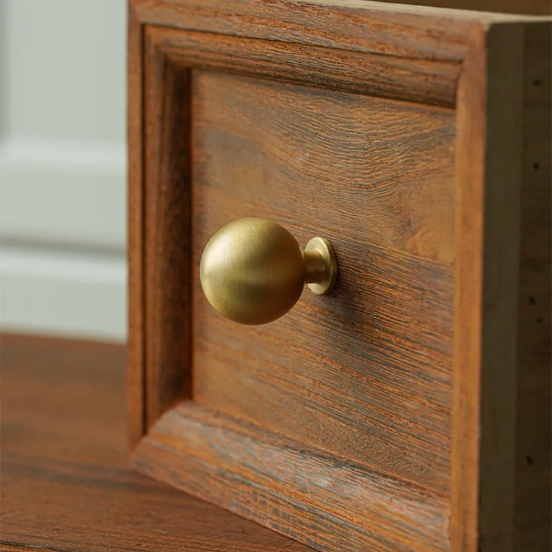 Rustic Round Brass Cabinet Knobs | Dresser Knobs| Drawer Knobs