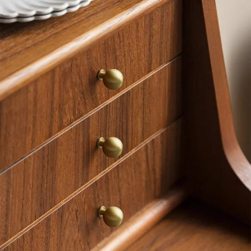 Rustic Round Brass Cabinet Knobs | Dresser Knobs| Drawer Knobs