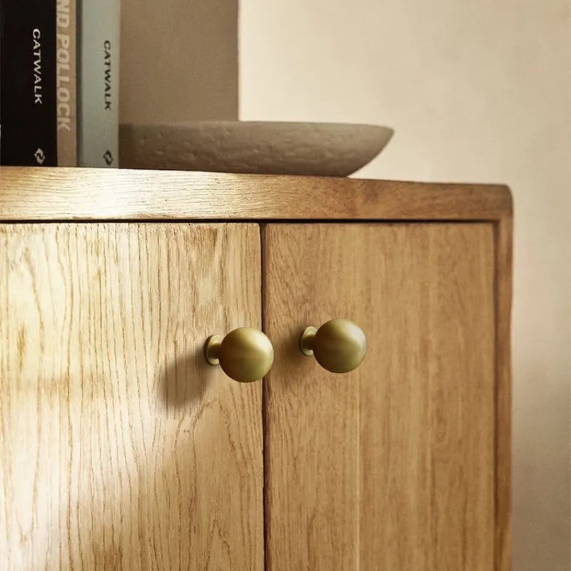 Rustic Round Brass Cabinet Knobs | Dresser Knobs| Drawer Knobs